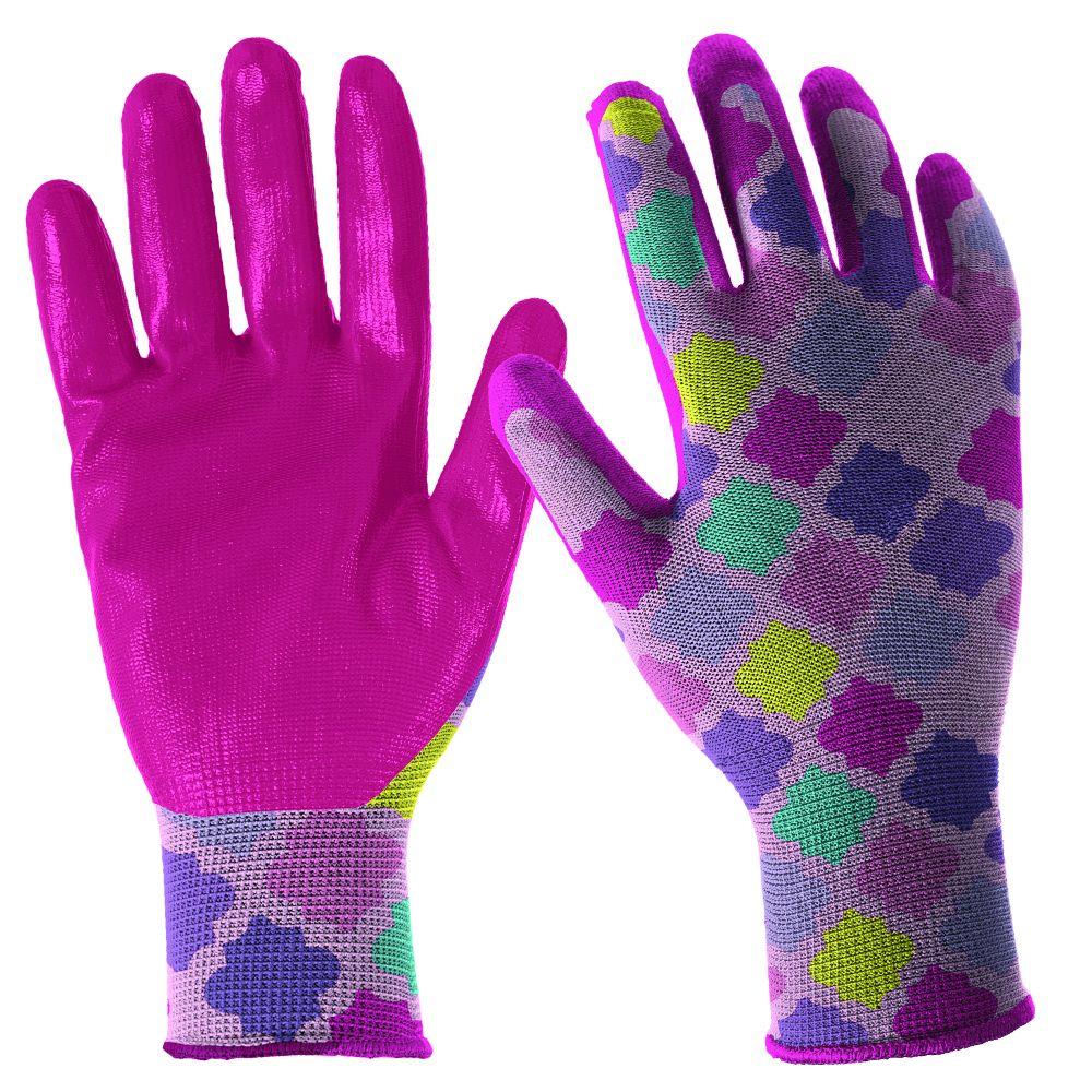 Digz Nitrile Dipped Youth Girls Fabric Gloves7662014 The Home Depot