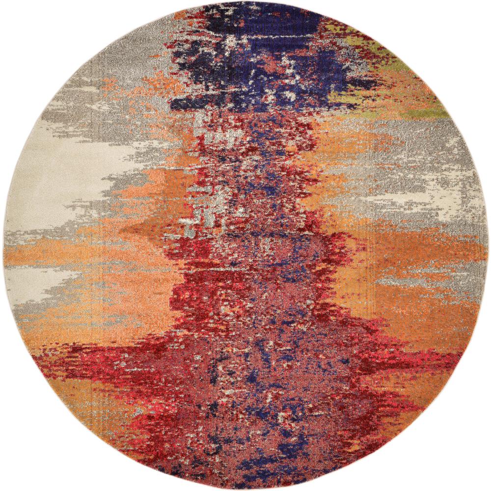 Home Decorators Collection Ultimate Shag Orange 8 ft. Round Area Rug7575493570 The Home Depot