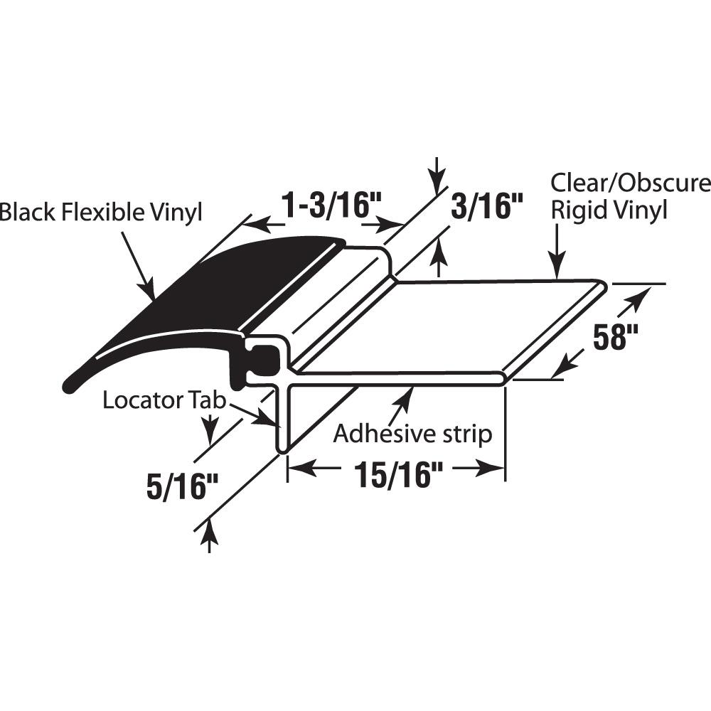 Cinch Door Seal Tops And Sides 42 White M D Building Products Inc