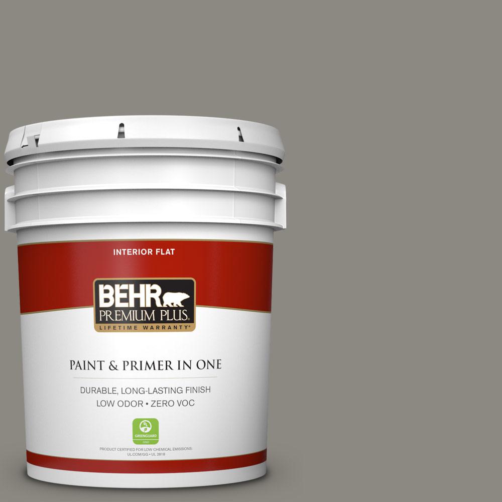 BEHR Premium Plus 5 gal. BXC55 Concrete Sidewalk Flat Zero VOC