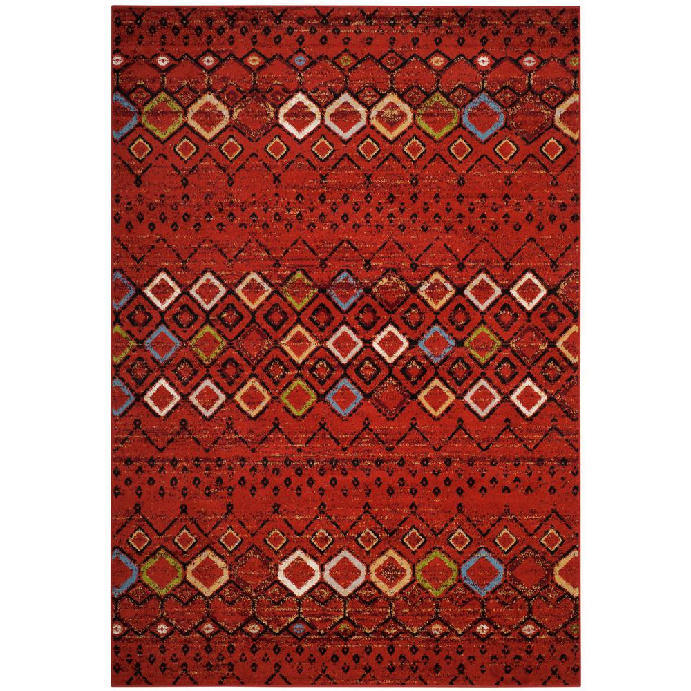 Red 7 X 9 Area Rugs The Home Depot Amsterdam Terracotta Multi 7 Ft X 9 Area Rug
