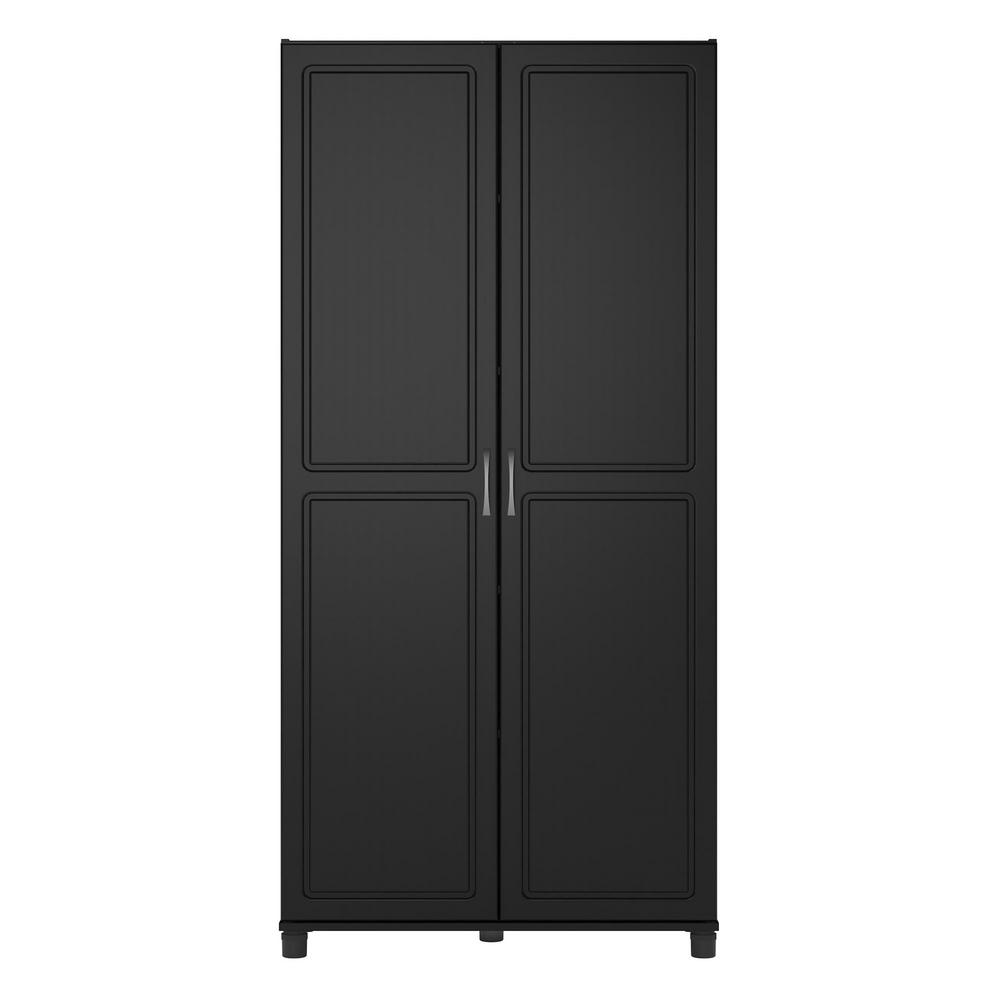 Ameriwood Home Trailwinds 36 In Obsidian Black Utility Storage