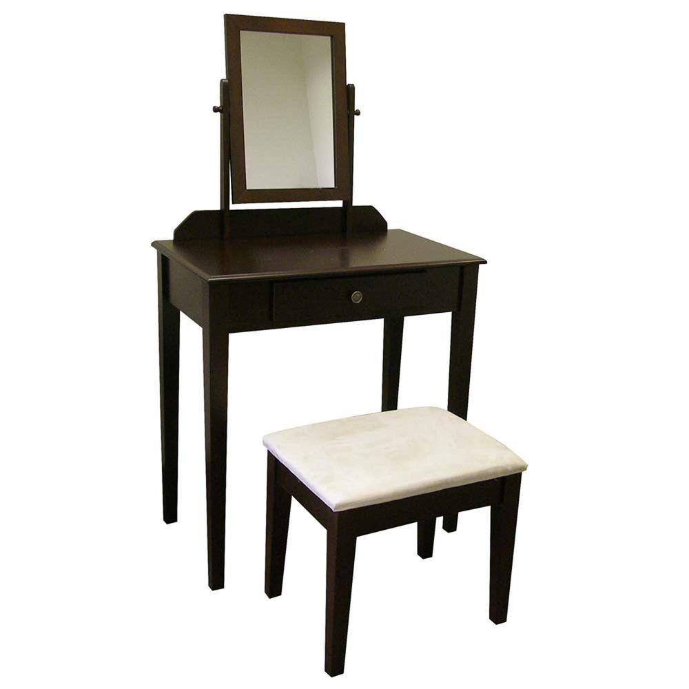 3-Piece Espresso Vanity Set-H206ES - The Home Depot