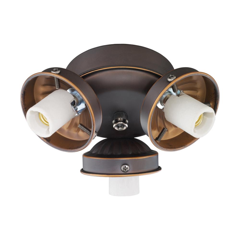 TroposAir 462 Mesh Spotlight Satin Steel Ceiling Fan Light7015 The