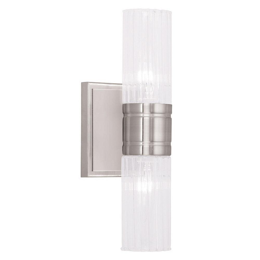 Livex Lighting Midtown 2 Light Brushed Nickel Bath Light 50692 91