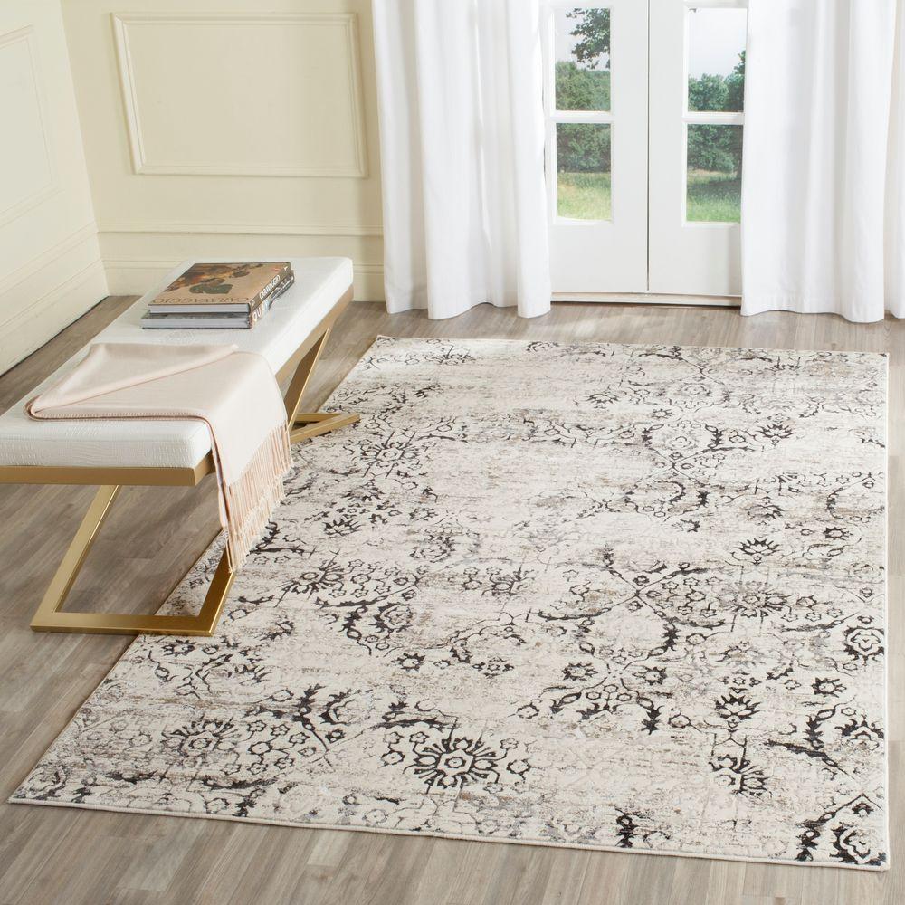 Safavieh Artifact Charcoal/Cream 4 ft. x 6 ft. Area RugATF237A4 The