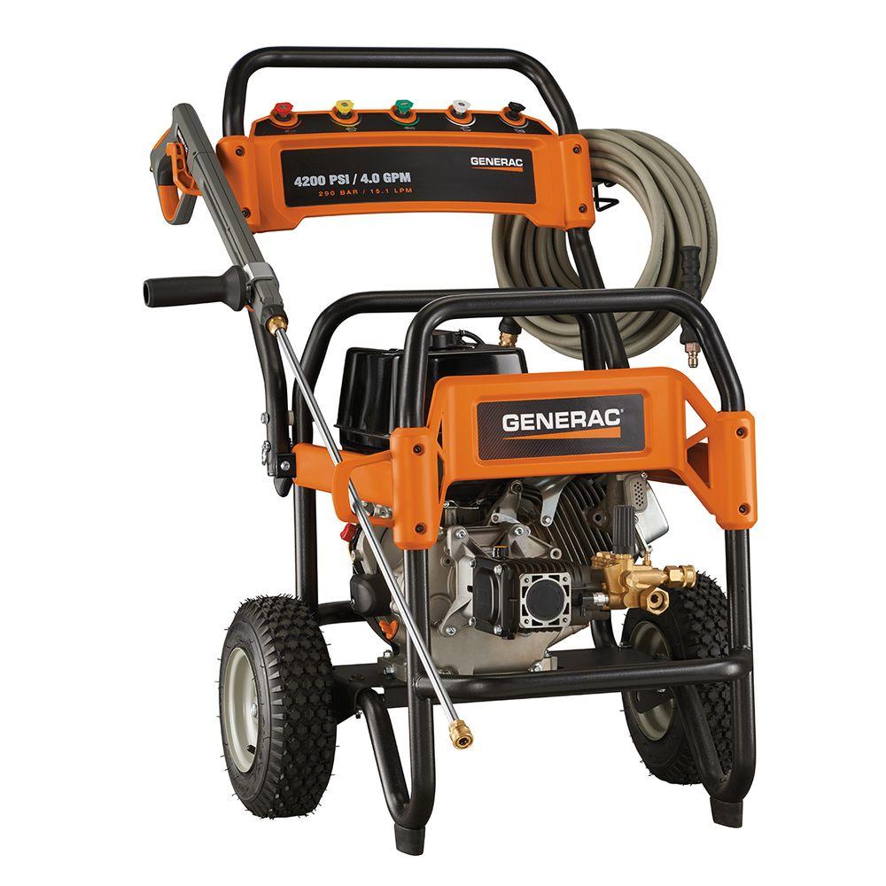 Generac 4,200 psi 4.0-GPM OHV Engine Triplex Pump Gas Powered Pressure Washer by Generac