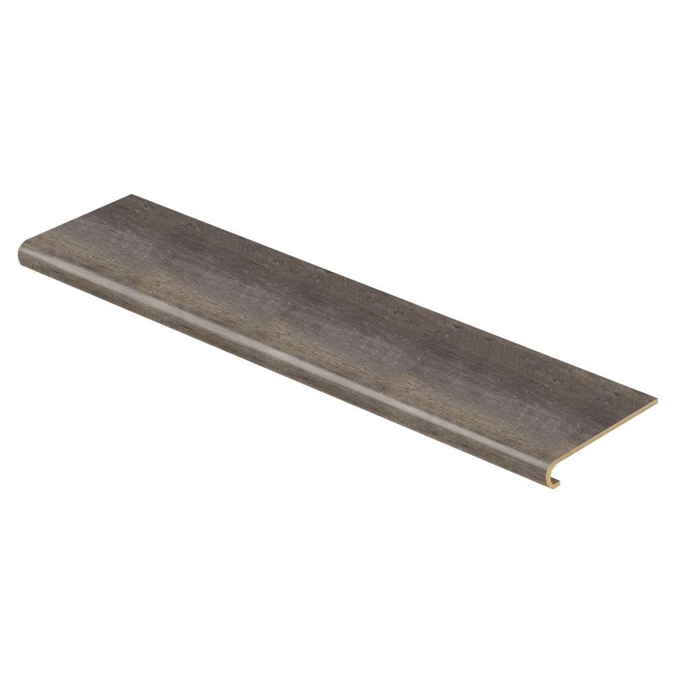 Vinyl Stair Treads Flooring Resilient The Home Seasoned Wood Harrison Pine Dark 47 In Length X 12 1 8