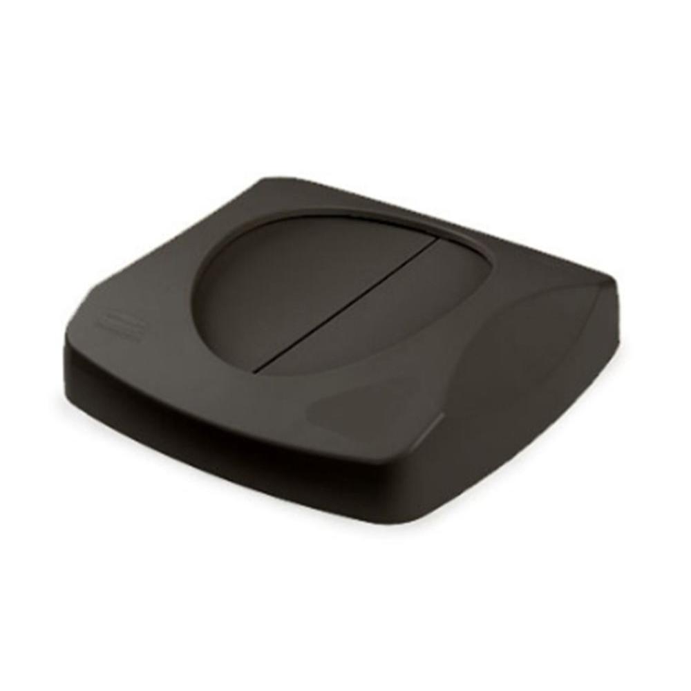 Rubbermaid Commercial Products Untouchable 23 Gal. Black Square Trash