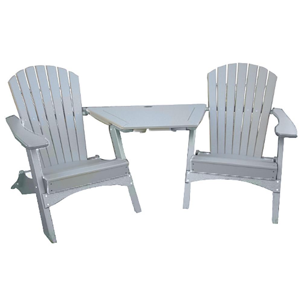 Perfect Choice Sandstone 3 Piece Poly Lumber Folding Patio Perfect Choice Sandstone 3 Piece Poly Lumber Folding Patio Conversation Set