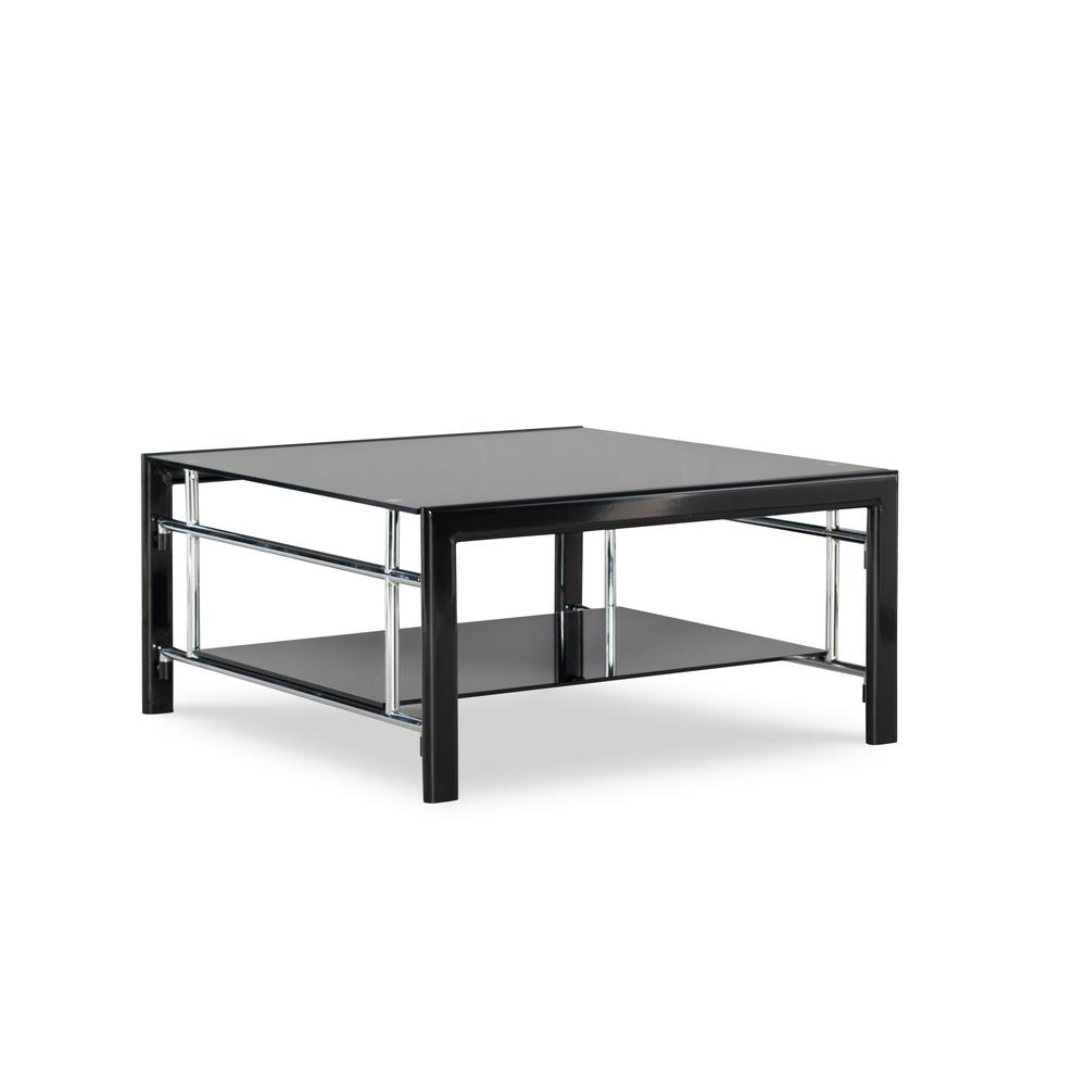 Featured image of post Black Glass Coffee Table Square : Villette stainless steel and glass nesting coffee tables.