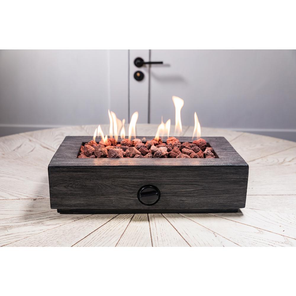 Hampton Bay 17 1 In X 6, Rectangle Fire Pit Table