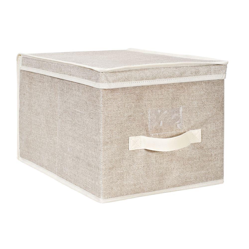 Storage Bins And Totes Beige Plastic Baskets Cube 12 In X 16 10 Large Faux Jute Polypropylene Storage