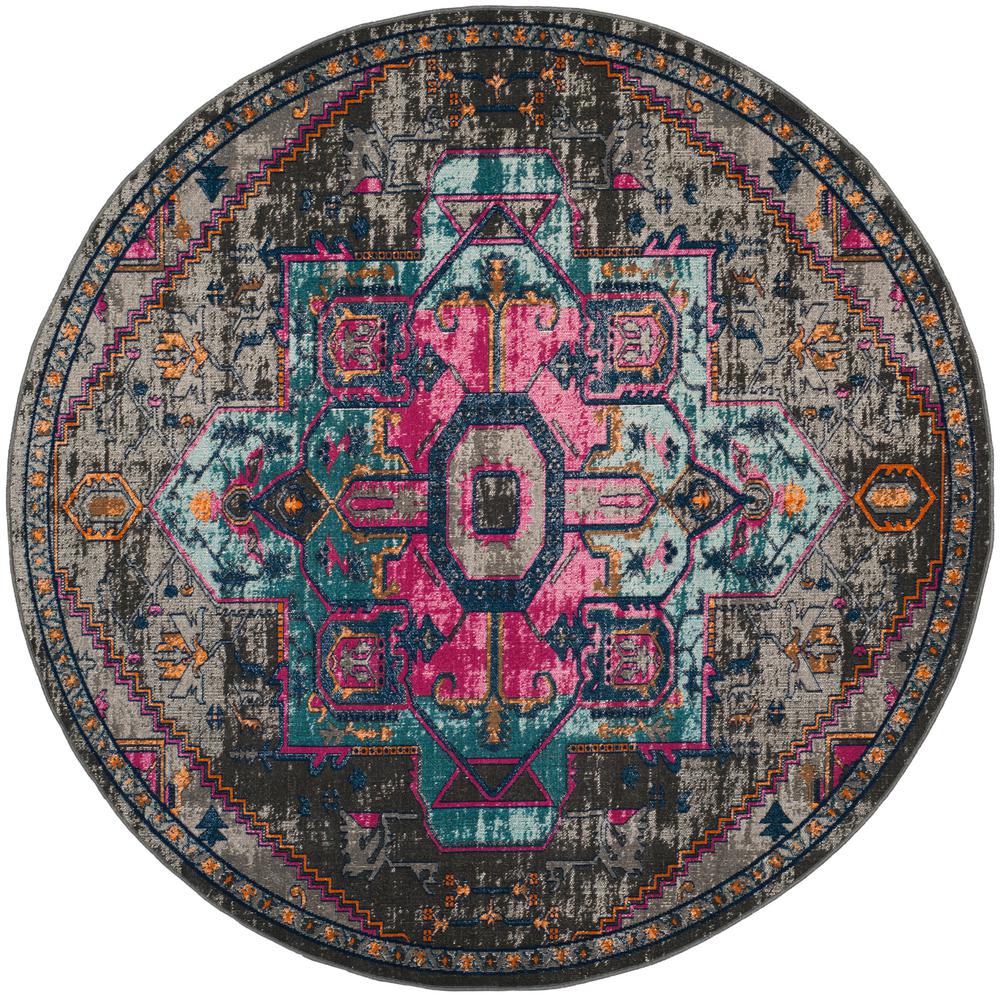 Safavieh Lyndhurst Gray/Cream 7 ft. x 7 ft. Round Area RugLNH332G7R