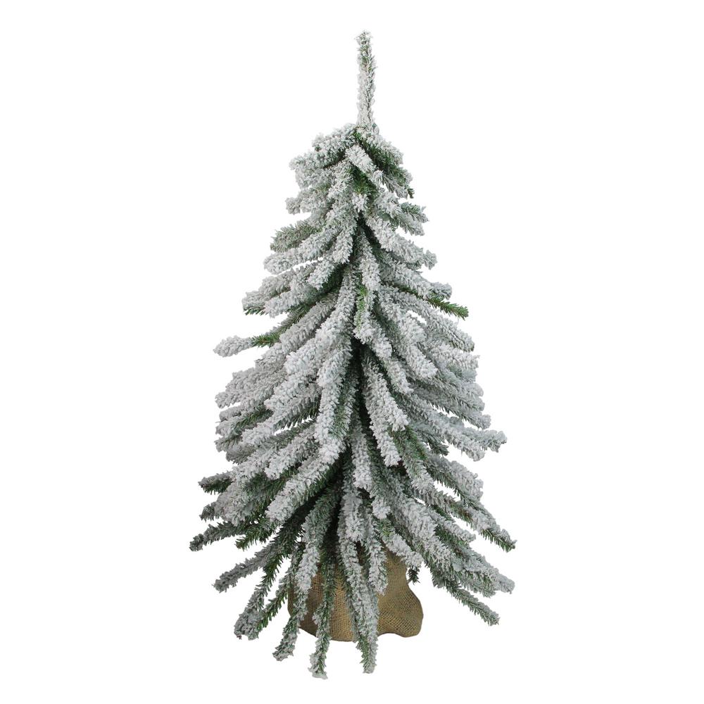 Northlight 24 In Unlitflocked Downswept Mini Village Pine Downswept Mini Village Pine