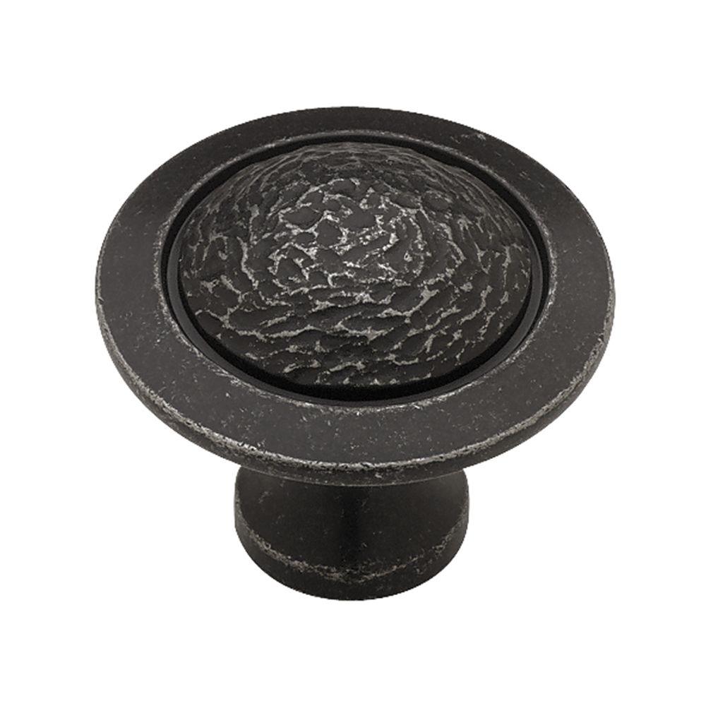 Liberty Hammered 11/2 in. (38mm) Tumbled Dark Gunmetal Rough and