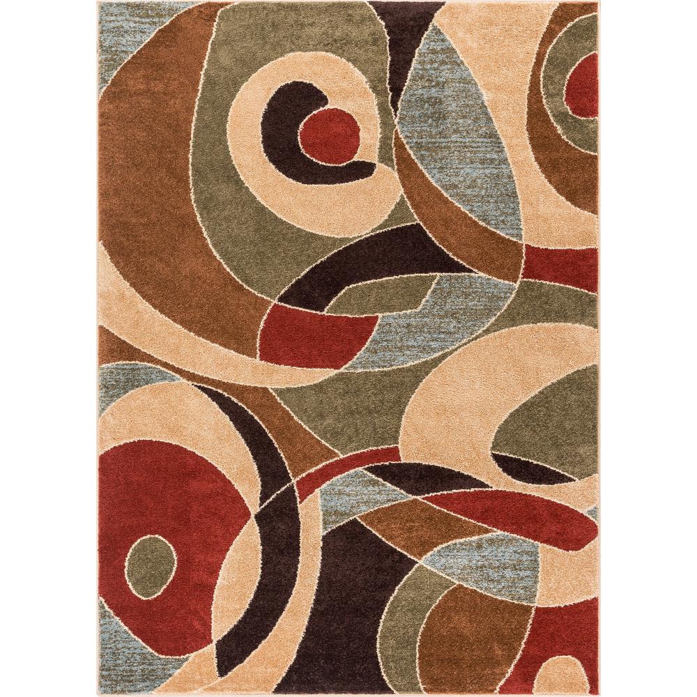 Well Woven Sydney Zen Abstract Mid Century Autumn 8 Ft X 11 Ft Modern Area Rug 21397 The Home Depot