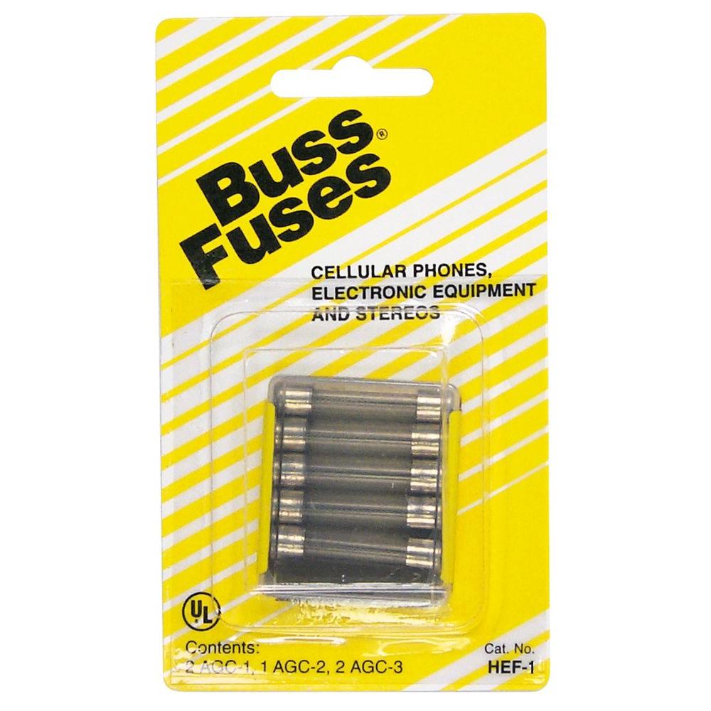 Cooper Bussmann HEF Series 5Piece AGC Fuse KitHEF1 The Home Depot