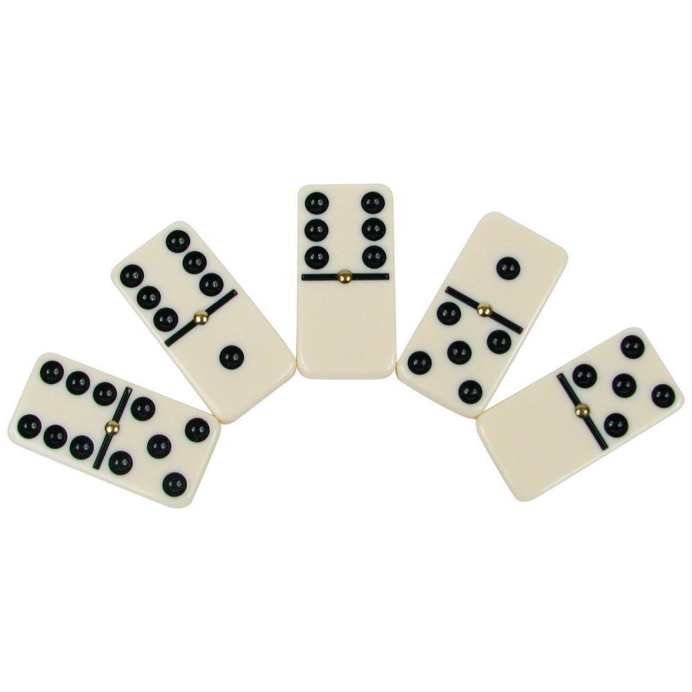 Hey Play 28 Piece Double Six Dominoes Set With Case Hw3500038 The Home Depot