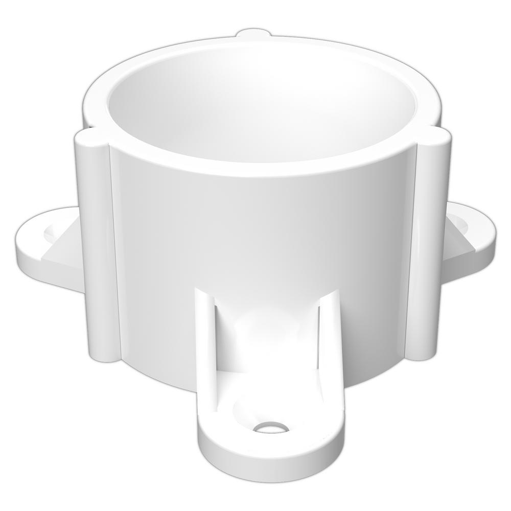 Formufit 2 In Furniture Grade Pvc Table Cap White 4 Pack