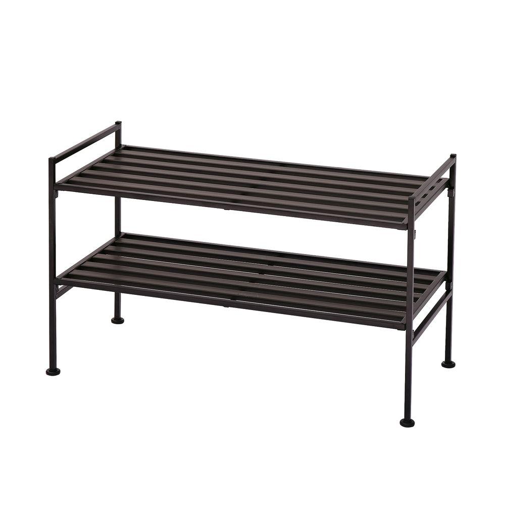 Seville Classics 3Tier Mesh Utility Shoe Rack in GraySHE99905 The