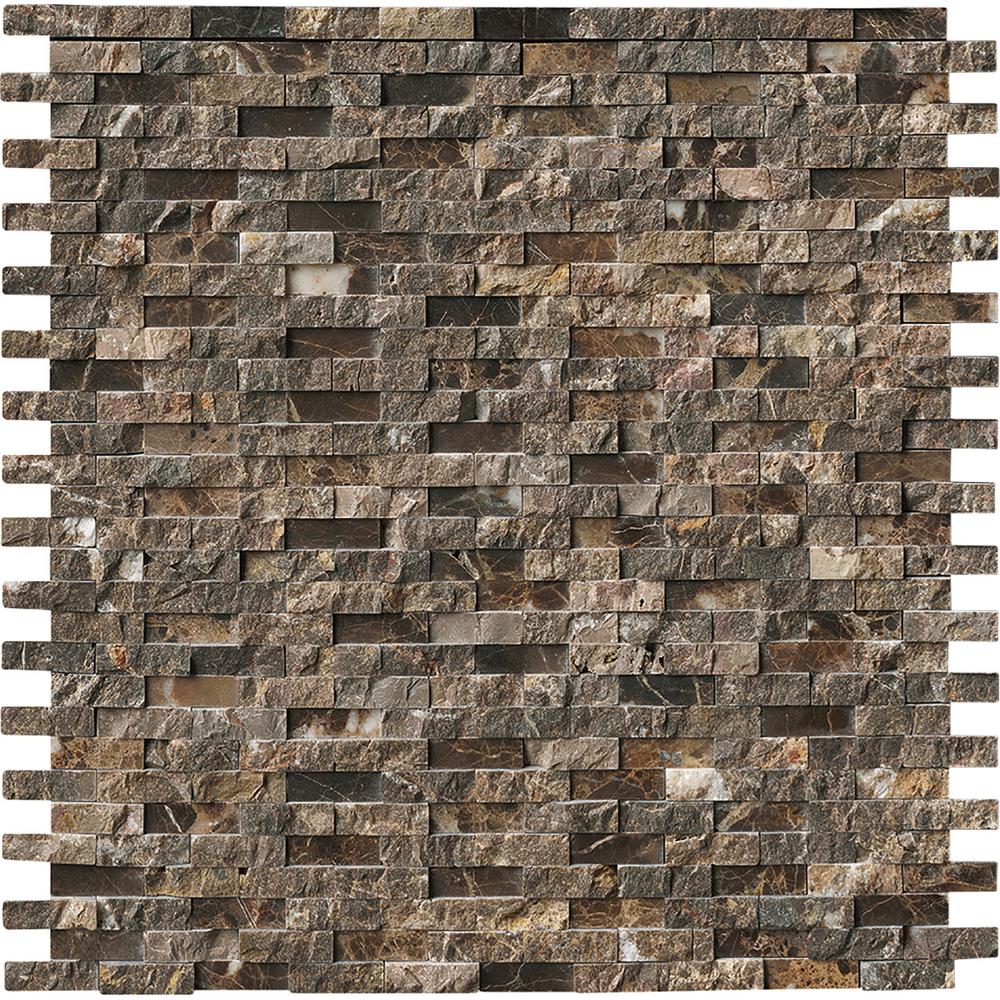 Emperador Tile Backsplashes The Home Depot Emperador Tile Backsplashes