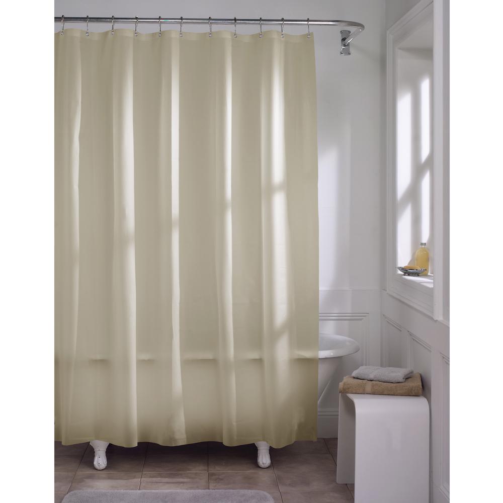 Interdesign X Long Shower Curtain Liner In Clear 14581 The Home Depot Premium Beige Super Heavyweight 10 Gauge Shower