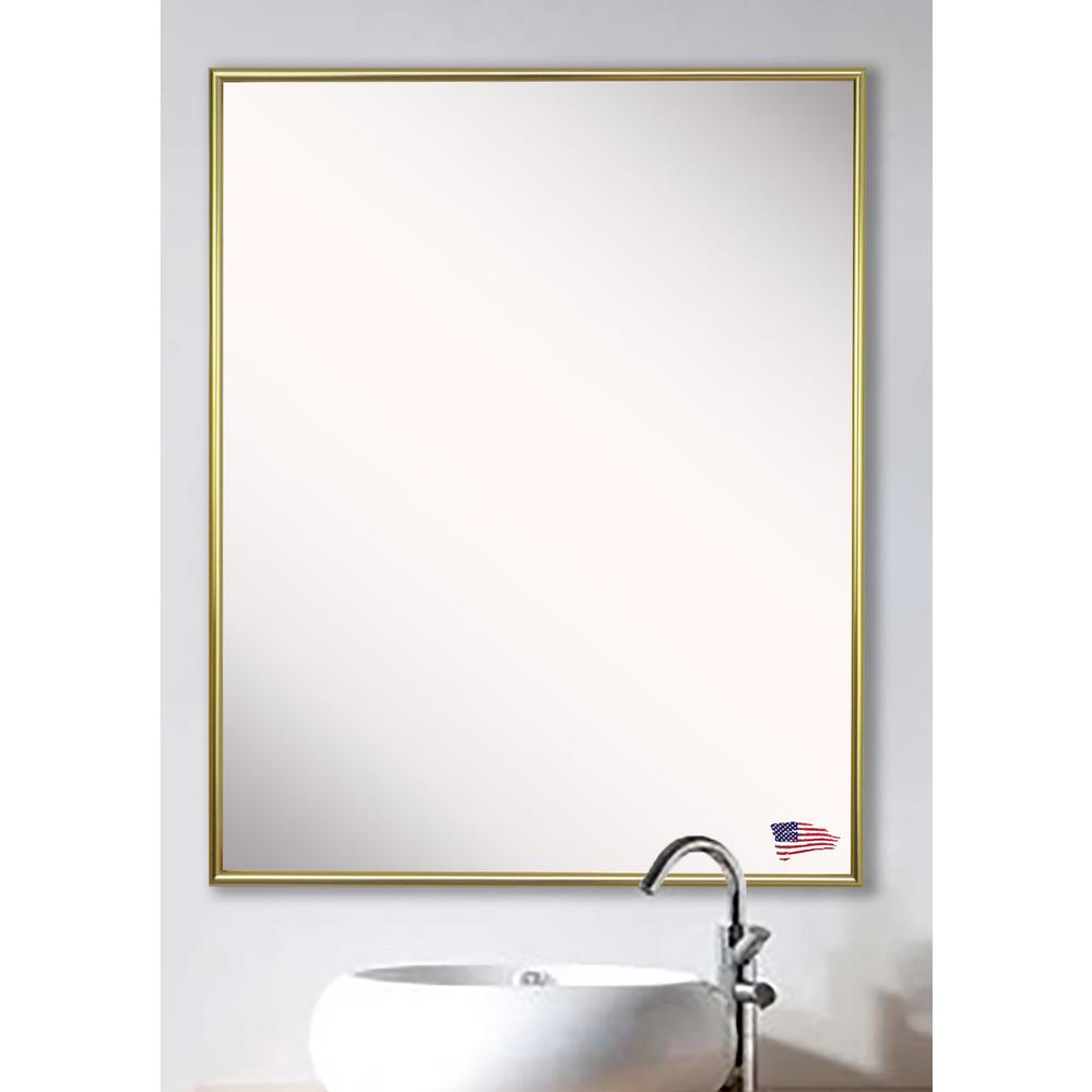 42.625 in. x 30.625 in. Tango Polished Gold Vanity Wall Mirror AV008/30
