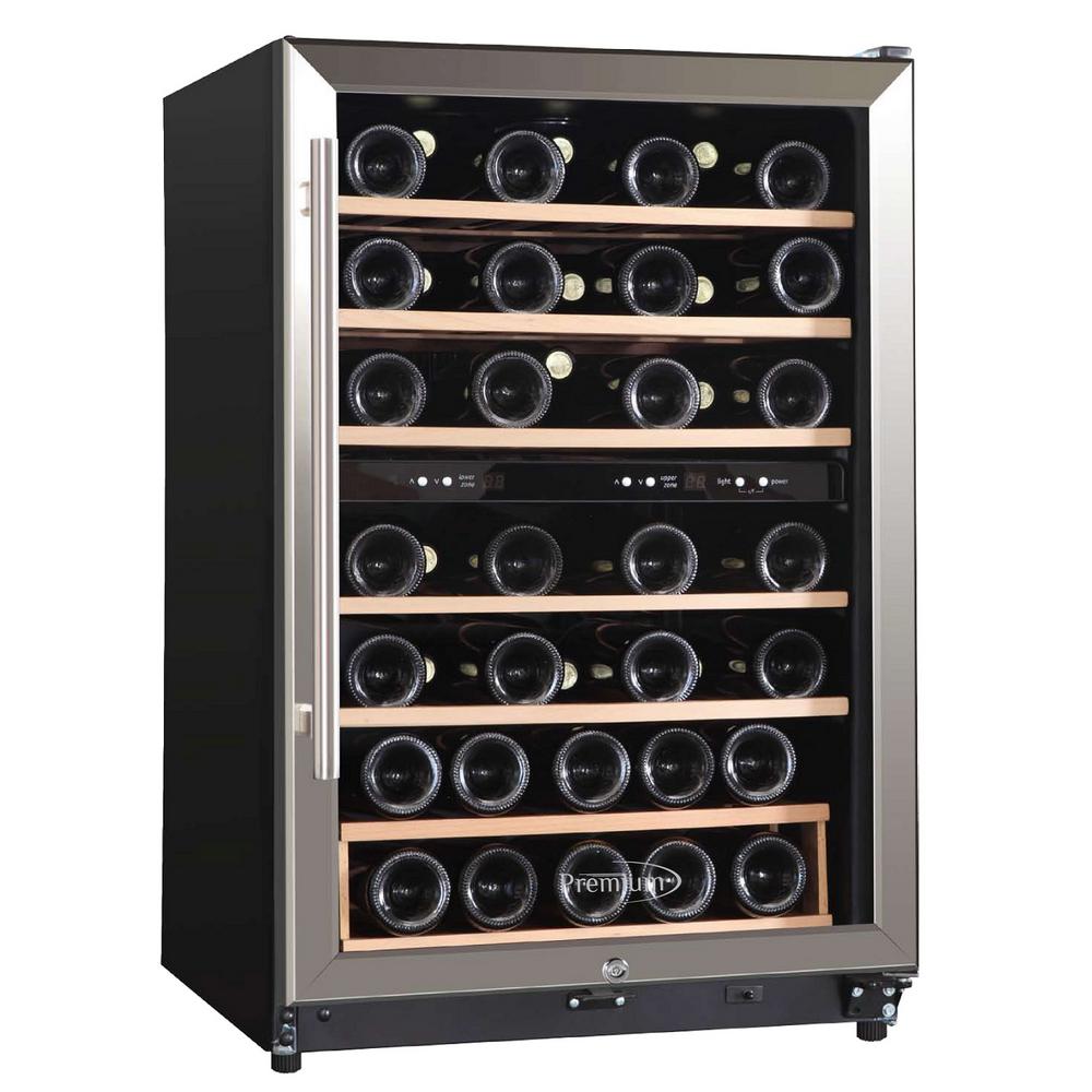 PREMIUM 45Bottle Freestanding Wine CoolerPWC456MS The Home Depot