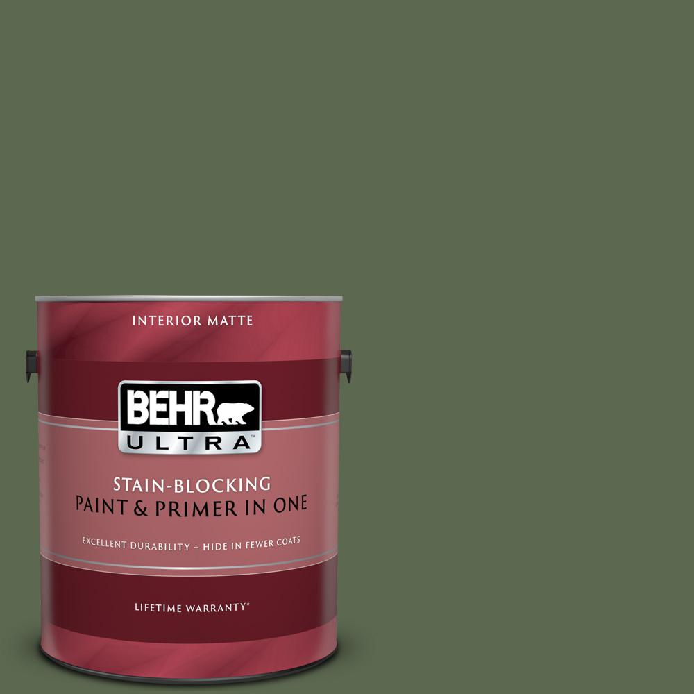 Behr Ultra 1 Gal Icc 87 Rosemary Sprig Matte Interior Paint And Rosemary Sprig Matte Interior Paint