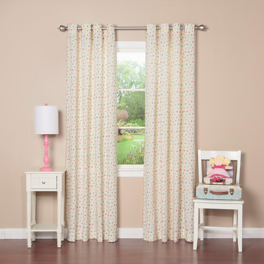 Polka Dot Grommet Curtains Drapes Window Treatments The