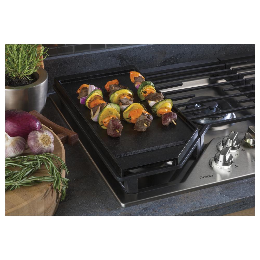 Ge Cast Iron 30 In Cooktop Griddle Jxgridl230 The Home Depot