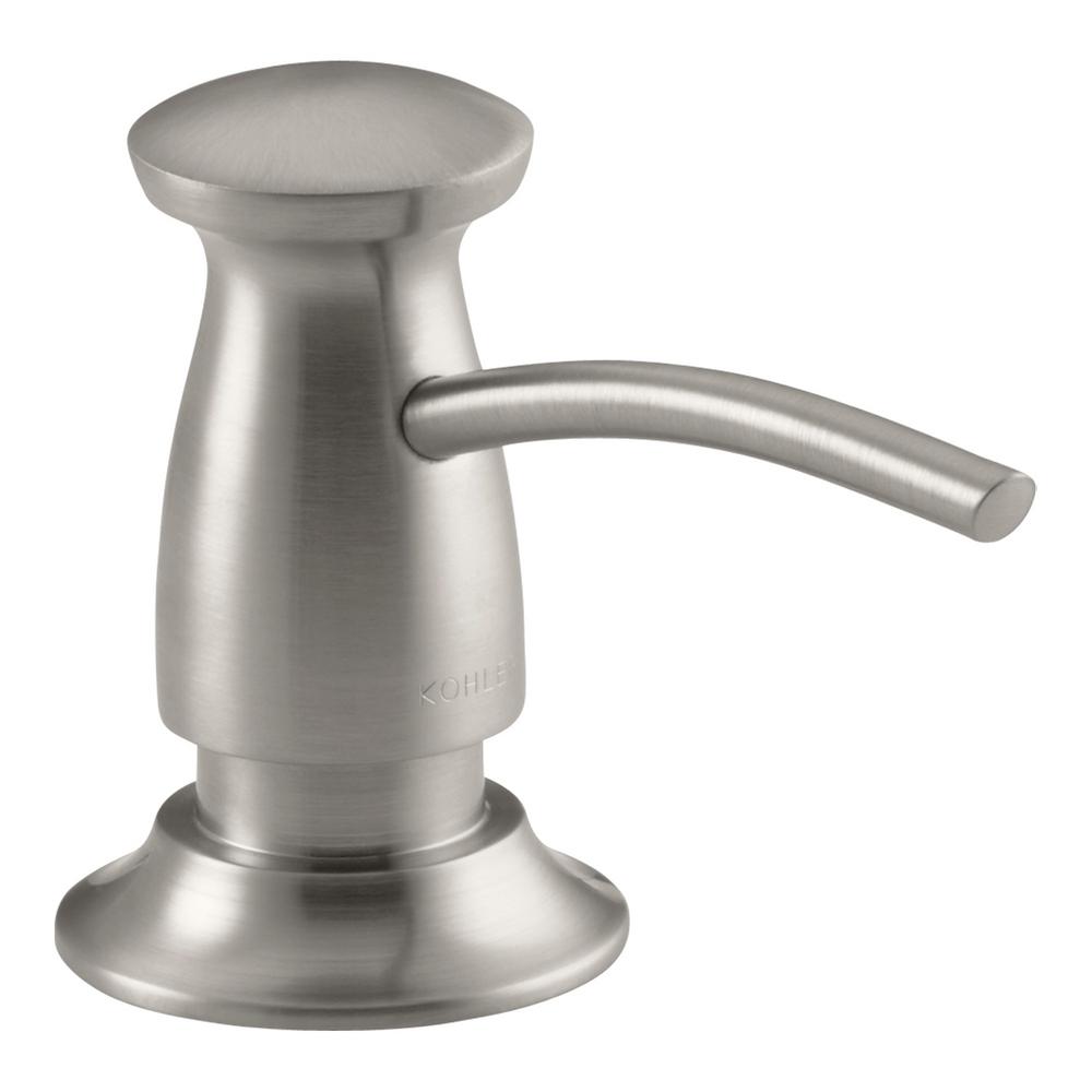 Kohler Artifacts Single Handle Pull Down Sprayer Kitchen Faucet In Vibrant Stainless K 99259 Vs The Home Depot