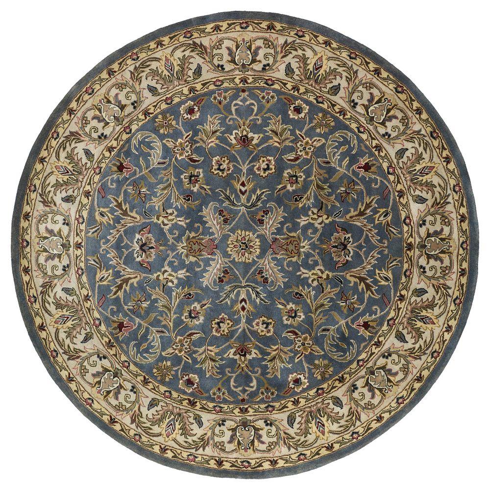 Kaleen Mystic William Blue 7 Ft 9 In X 7 Ft 9 In Round Area Rug 6001 17 79 Rnd The Home Depot 6345