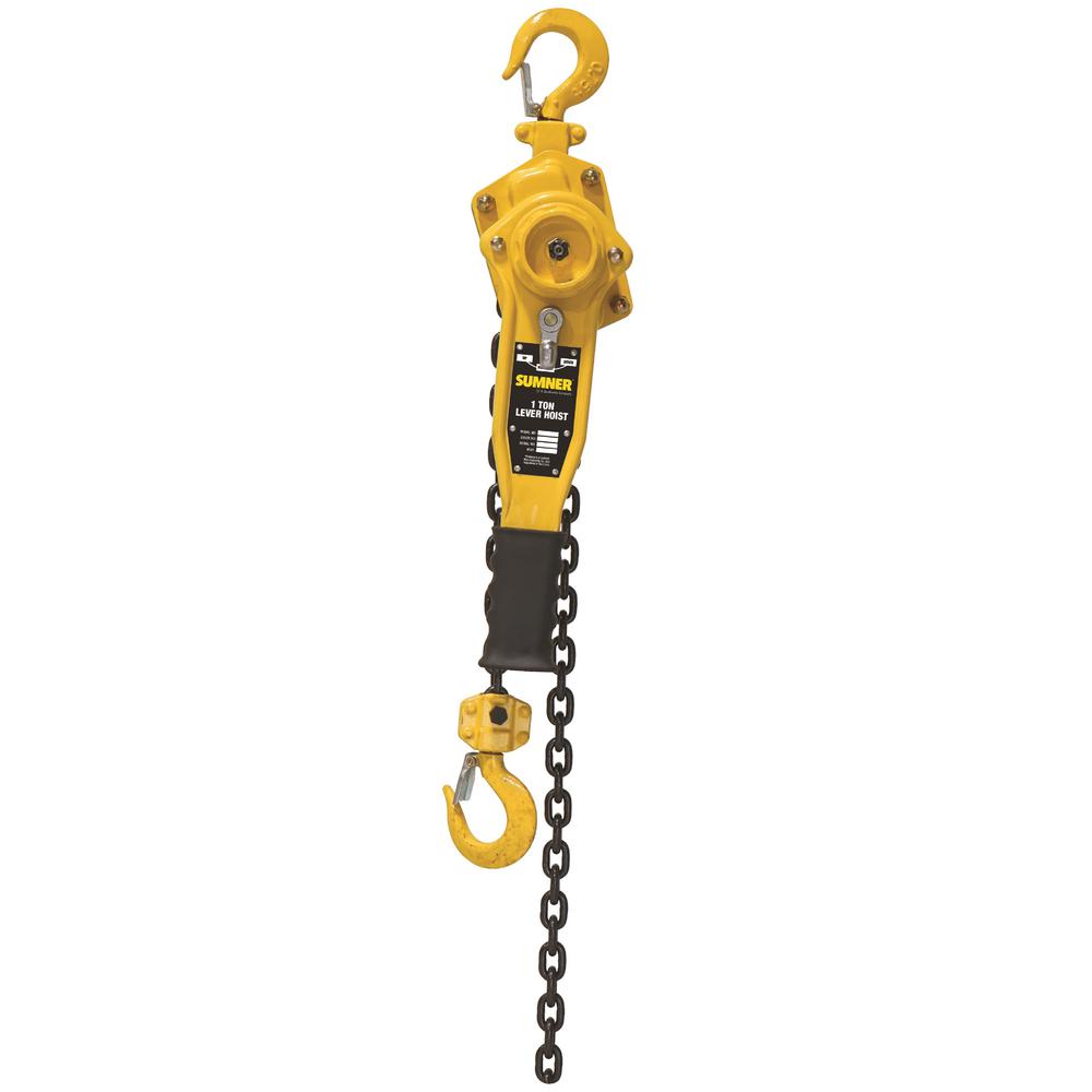 SUMNER 1Ton Chain Hoist with 10 ft. Lift787408 The Home Depot