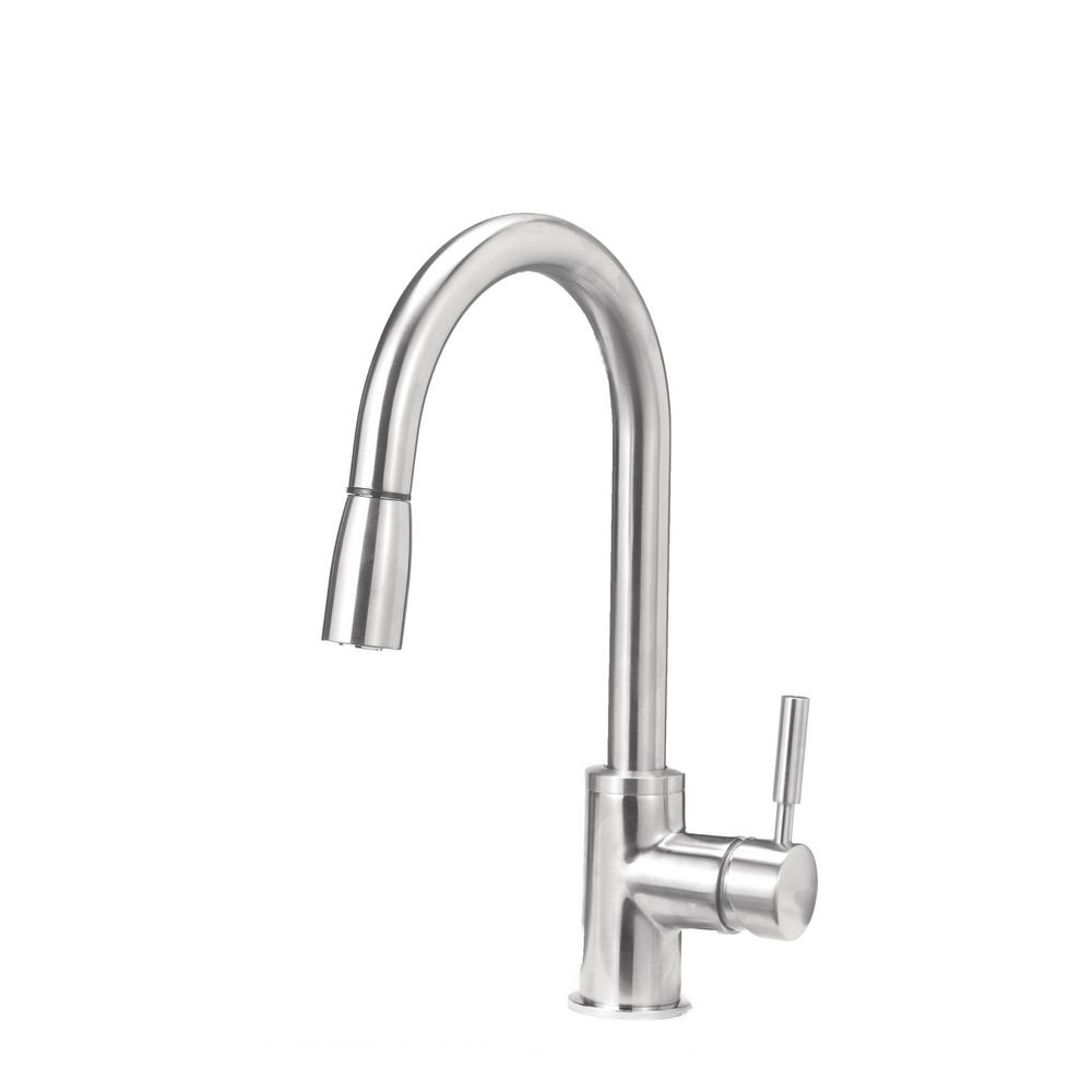 Blanco Sonoma Single Handle Pull Down Sprayer Kitchen Faucet In Stainless 441762 The Home Depot