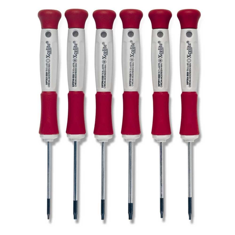 Xcelite Precision Electronics Torx Screwdriver Set (6-Piece)-XPTX600 ...