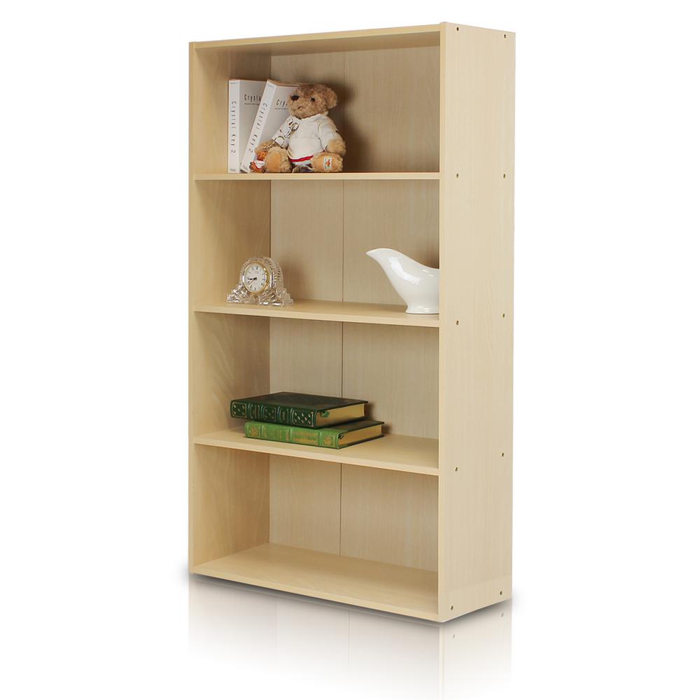 Bookcase 4 White Bookcases Home Office Furniture The Pasir 4 Shelf Steam Beach Bookcase With Open Shelves