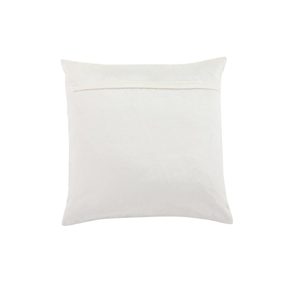 Litton Lane 26 In X 26 In Beaded Honeycomb Patterned Polyester