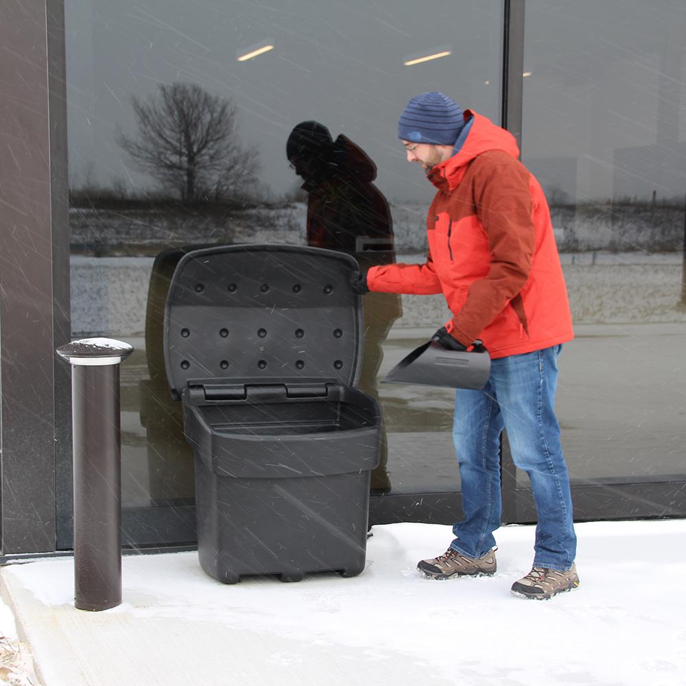 Fcmp Outdoor 5 Cu Ft Sand And Salt Storage Bin In Black Sb140 Blk The Home Depot - Outdoor Salt Storage Bin Canada Fcmp Outdoor 5 Cu Ft Sand And Salt Storage Bin In Black Sb140 Blk The Home Depot - Outdoor Salt Storage Bin Canada