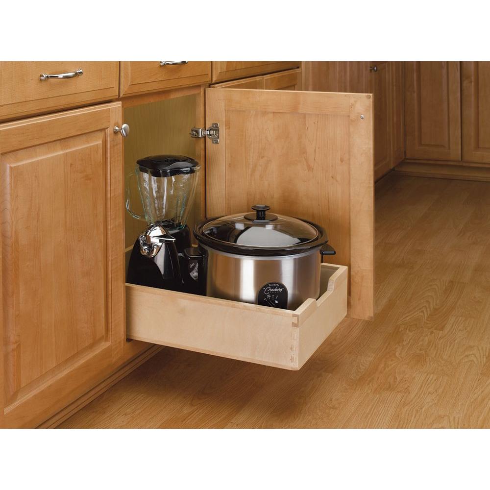 RevAShelf 5.62 in. H x 14 in. W x 22.5 in. D Medium Wood Base PullOut Drawer4WDB15