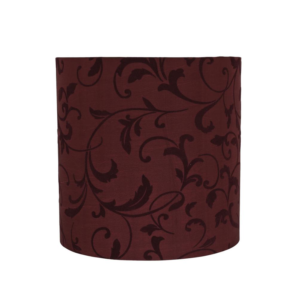 Aspen Creative Corporation 10 In X Red Drum Cylinder Lamp Aspen Creative Corporation 10 In X Red Drum Cylinder Lamp Shade