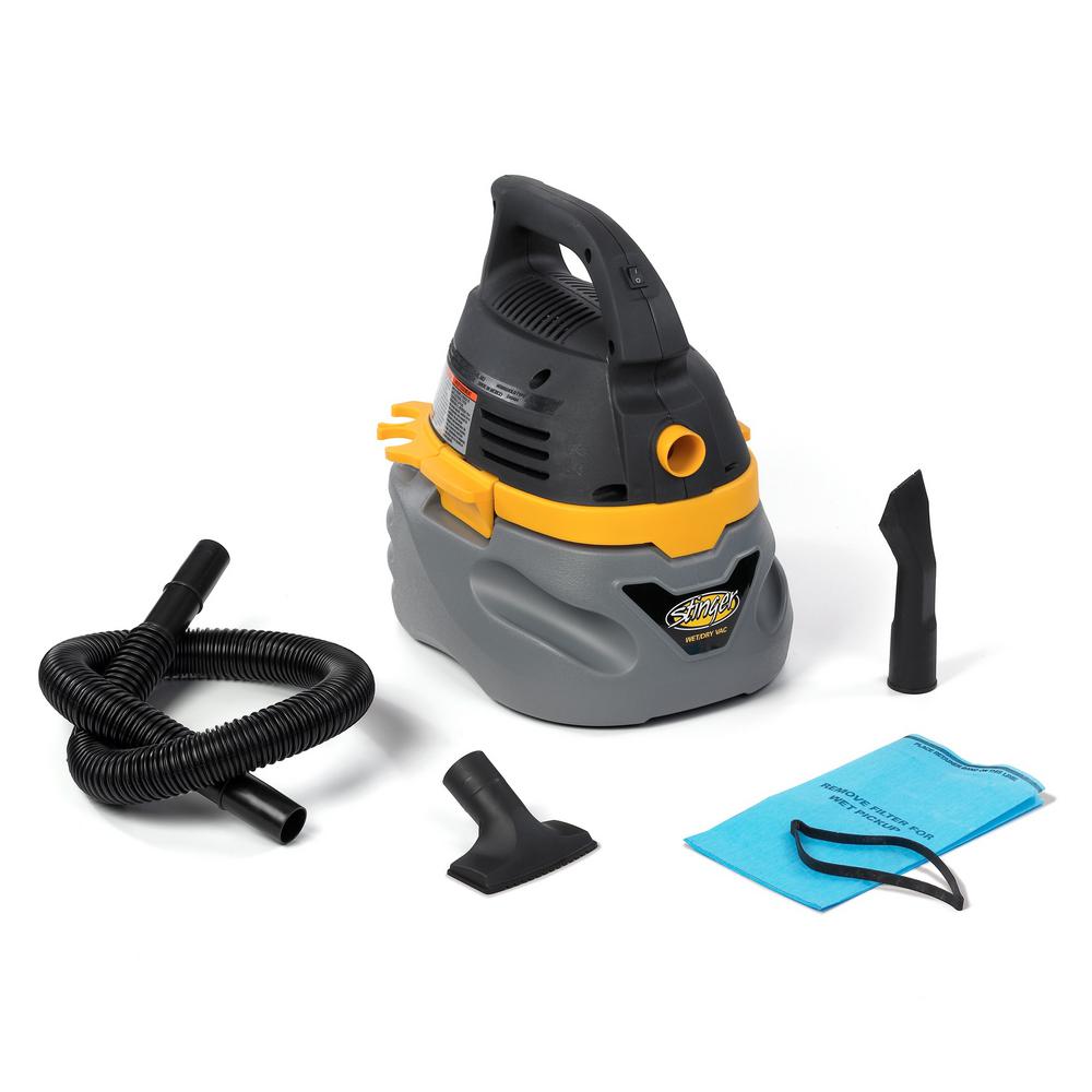 Stinger 2 5 Gal 1 75 Peak Hp Compact Wet Dry Vac Wd2025 The Home 1 75 Peak Hp Compact Wet Dry Vac Wd2025 The Home Depot