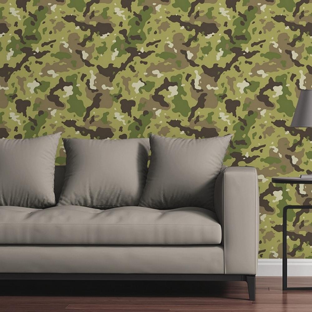 Cgsignlab Camouflage Ii By Raygun Removable Wallpaper Panel