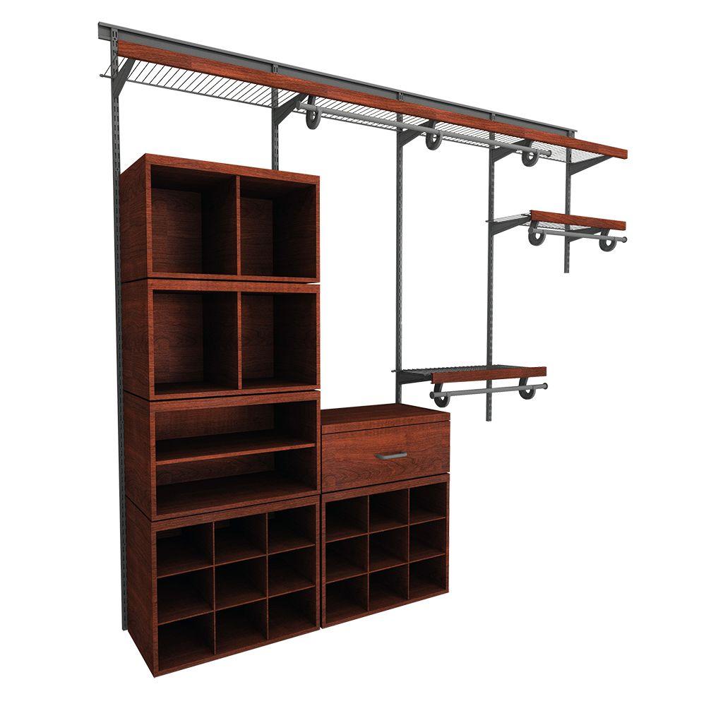 ClosetMaid Elite 96 in. H x 96 in. W x 14.1 in. 52Piece Wire and