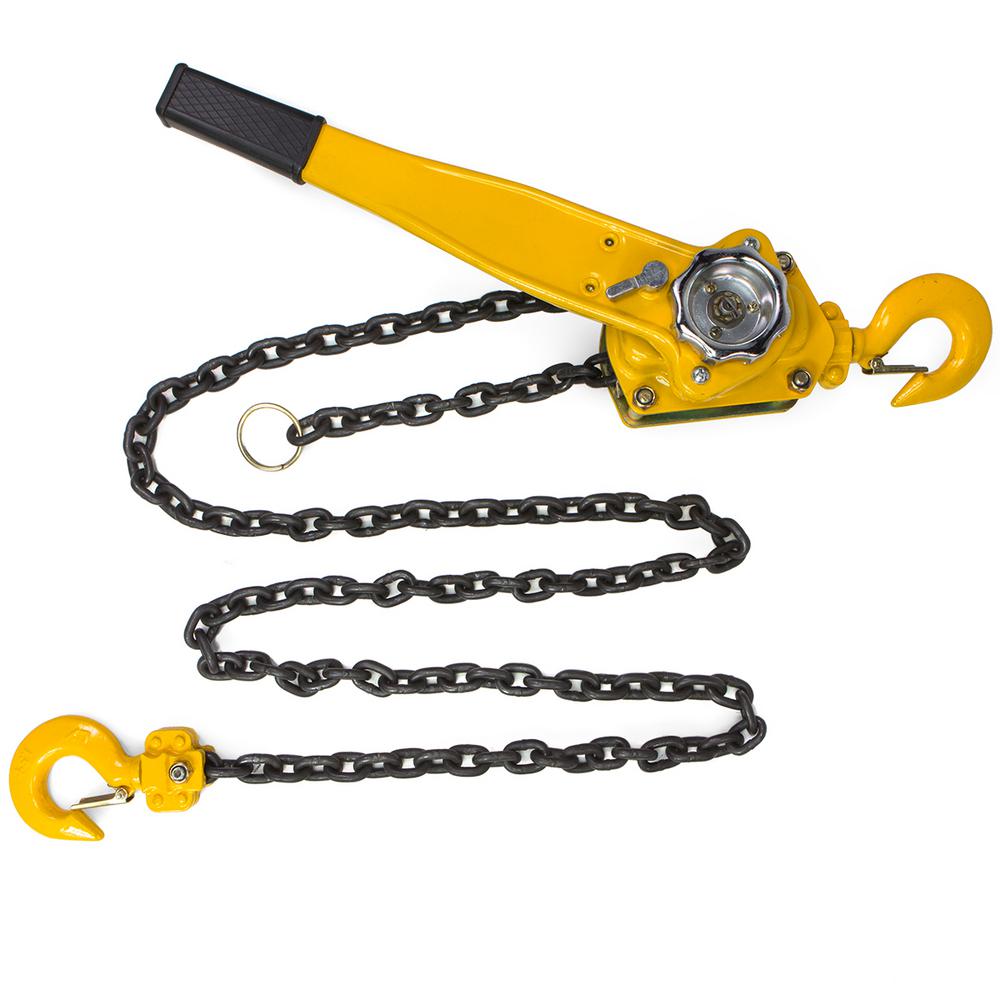 COLIBROX-Come alongs Lowes Come Along Harbor Freight Come Along Tool Home Depot Heavy Duty Come Along 10 ton Come and 1.5 Ton Lever Block Chain Hoist Ratchet Type Come Along Puller 5FT Lifter 1-1//2