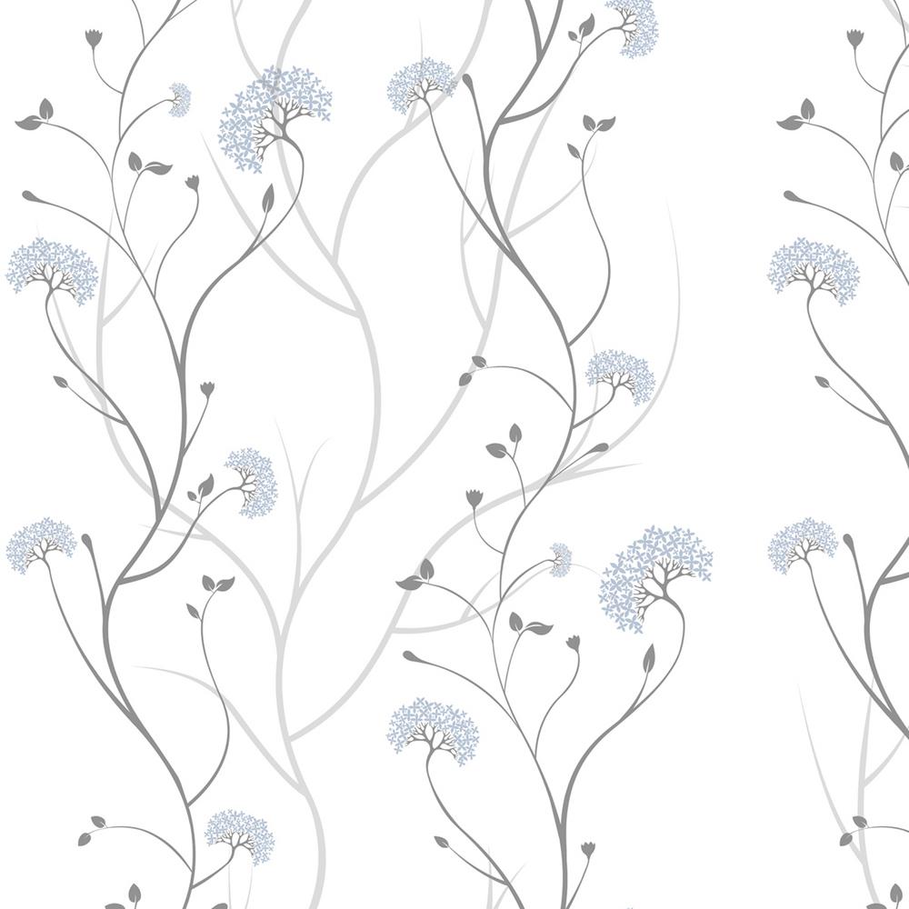 SUSSEXHOME Flowers Texture Strippable Wallpaper Vinyl Strippable Roll