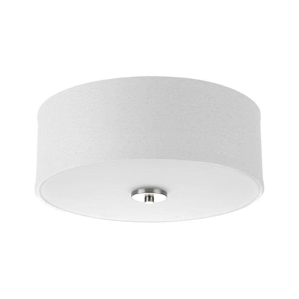 Fabric Flush Mount Lights Lighting The Home Depot