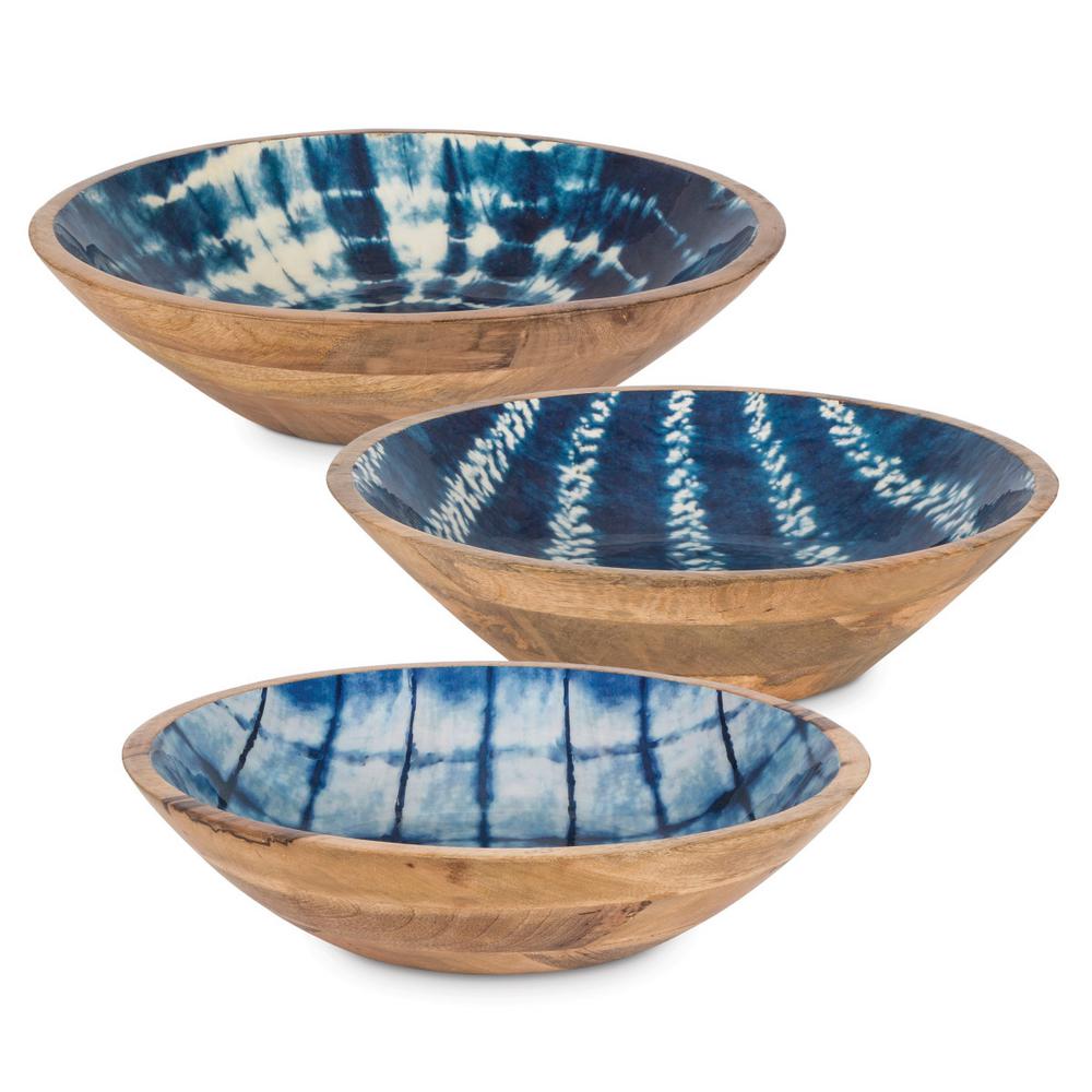 Gerson Indigo Wood Serving Bowl Orted Set Of 3 94094ec The Gerson Indigo Wood Serving Bowl Orted Set Of 3 94094ec The Home Depot