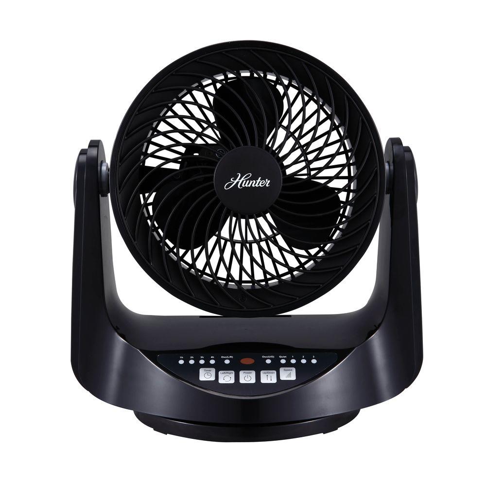 Hunter 9 In Oscillating Whole Room Fan Black Fsq Mf09f B The Hunter 9 In Oscillating Whole Room Fan Black Fsq Mf09f B The Home Depot